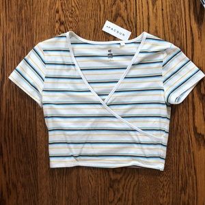 Pacsun striped crop top